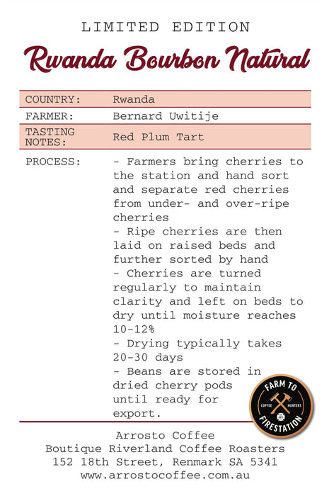 *LIMITED EDITION* Rwanda Bourbon